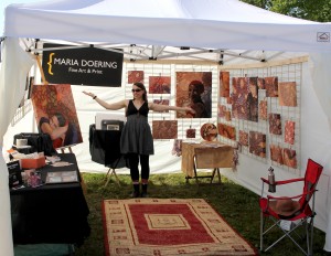 Maria's Tent set up at the Avondale Art fair